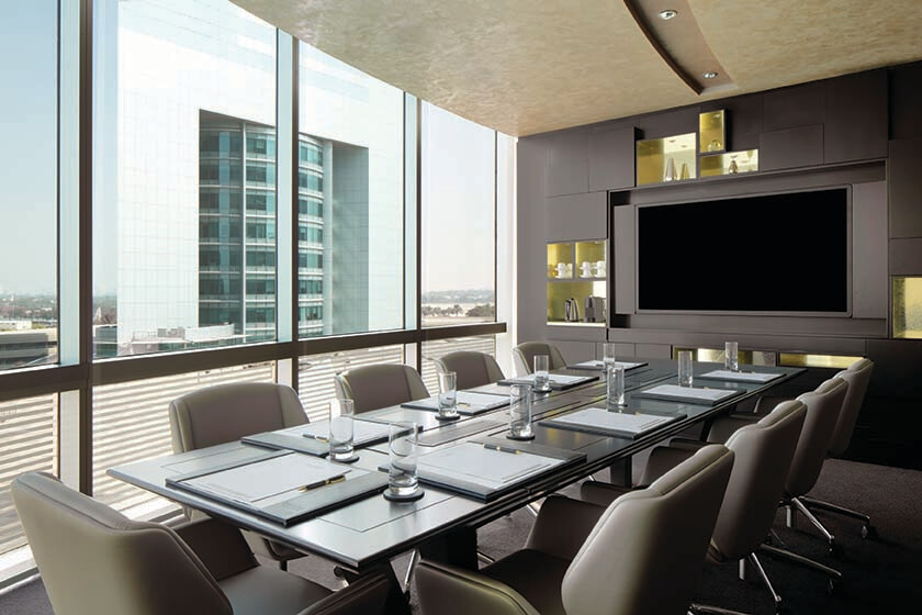 Mit WolfVision Cynap ausgestattetes Business Center im Jumeirah Emirates Towers Hotel, Dubai.