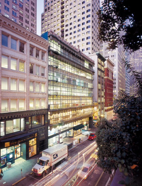 The Hallidie Building, headquarters of The American Institute of Architects, San Francisco.